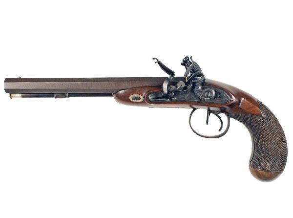 A Flintlock Howdah Pistol by Barton