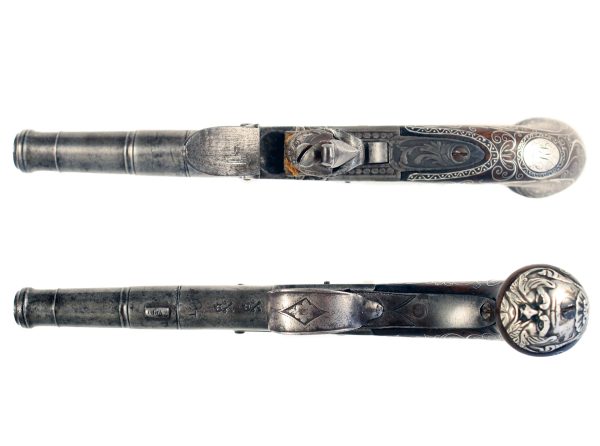 A Silver Mounted Flintlock Pocket Pistol - Image 4