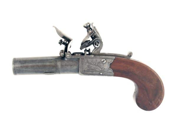 A Crisp Pair of Flintlock Pocket Pistols - Image 4