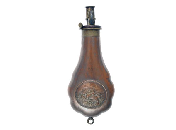 A Scarce Powder Flask with Flip Charger.