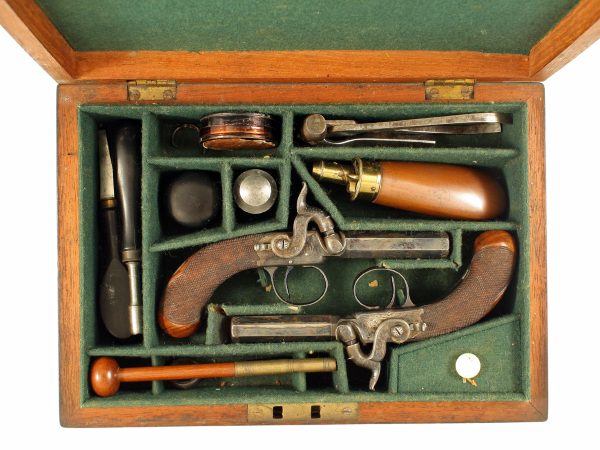 A Crisp Pair of Percussion Pocket Pistols.
