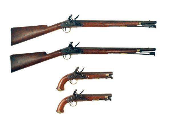 An Ensemble of Rigby Police Flintlocks