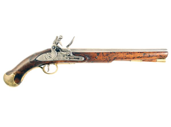 A Flintlock Long Sea Service Pistol