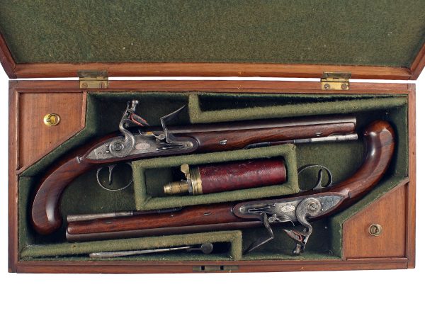 A Cased Pair of Flintlock Duelling Pistols - Image 3