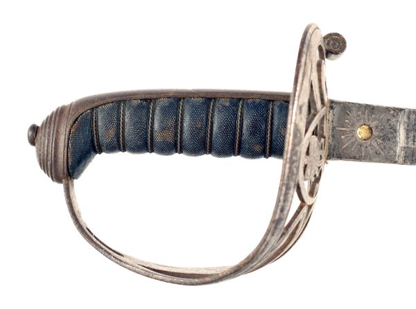 A Light Infantry Officers Sword with Crest