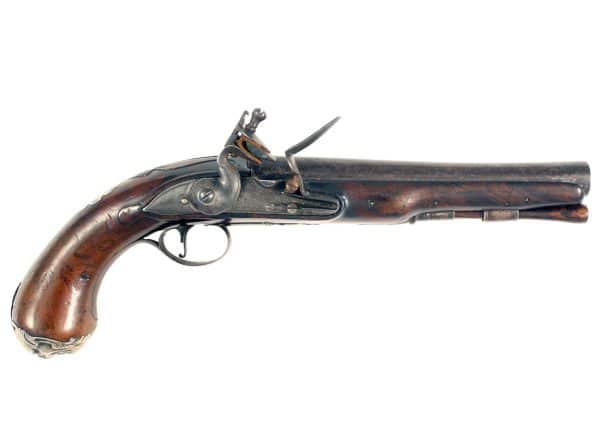 A 20-Bore Flintlock Pistol by I. Harman, Circa 1760.