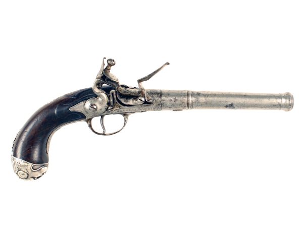 An Early Flintlock Queen Anne Pistol by Segalas