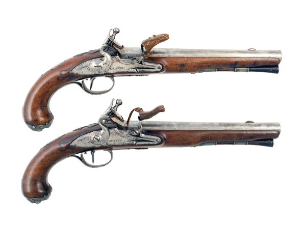 A Superb Pair of Flintlock Holster Pistols by Griffin.