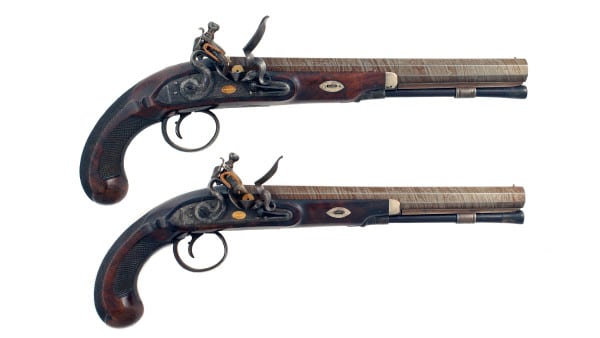 A Pair of Flintlock Duelling Pistols