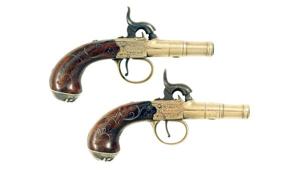 A Pretty Little Pair of Percussion Pistols