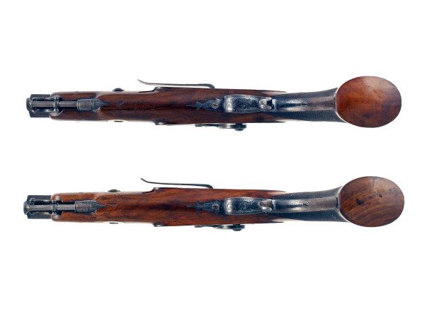 A Good Cased Pair of Percussion Belt Pistols by Brown & Rodda. - Image 5