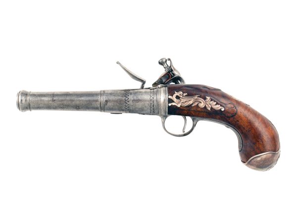 A Pair of Silver Mounted Flintlock Queen Anne Pistols by John Williams, Circa 1720. - Image 2