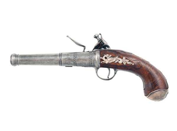 A Pair of Silver Mounted Flintlock Queen Anne Pistols by John Williams, Circa 1720. - Image 4