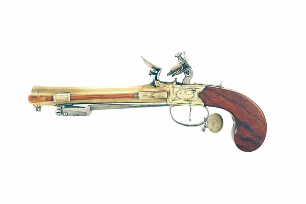 A Flintlock Blunderbuss Pistol by Williams, Circa 1790.