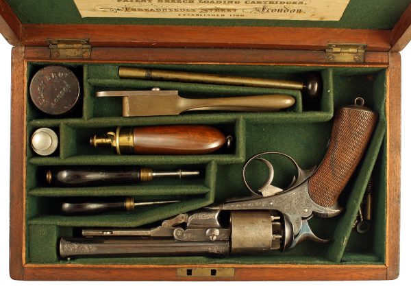 A Fine and Rare Cased 90 Bore Daw Revolver - Image 2