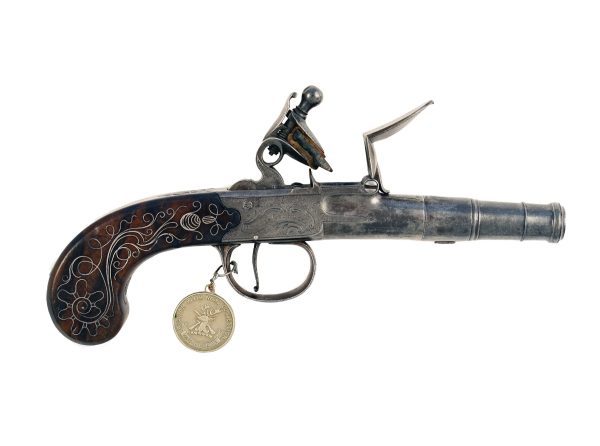 A Flintlock Cannon Barrel Pistol ex. Keith Neal