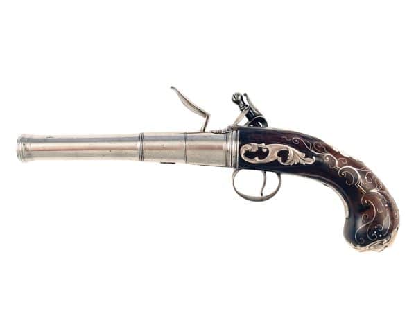 A Silver Inlaid Queen Anne Pistol - Image 3