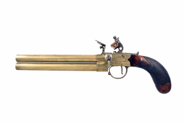 A Huge Flintlock Tap Action Pistol by Knubley, London. - Image 2