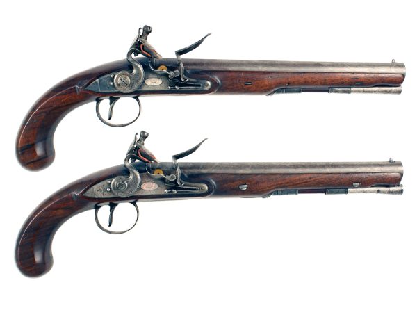 A Cased Pair of Flintlock Duelling Pistols - Image 2