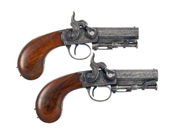 A Superb Pair of Cased 32 Bore Rigby Magazine Pistols. - Image 11