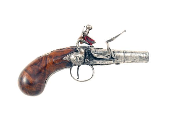 A 38-Bore Flintlock Turn-Off Pocket Pistol by Beaver of London