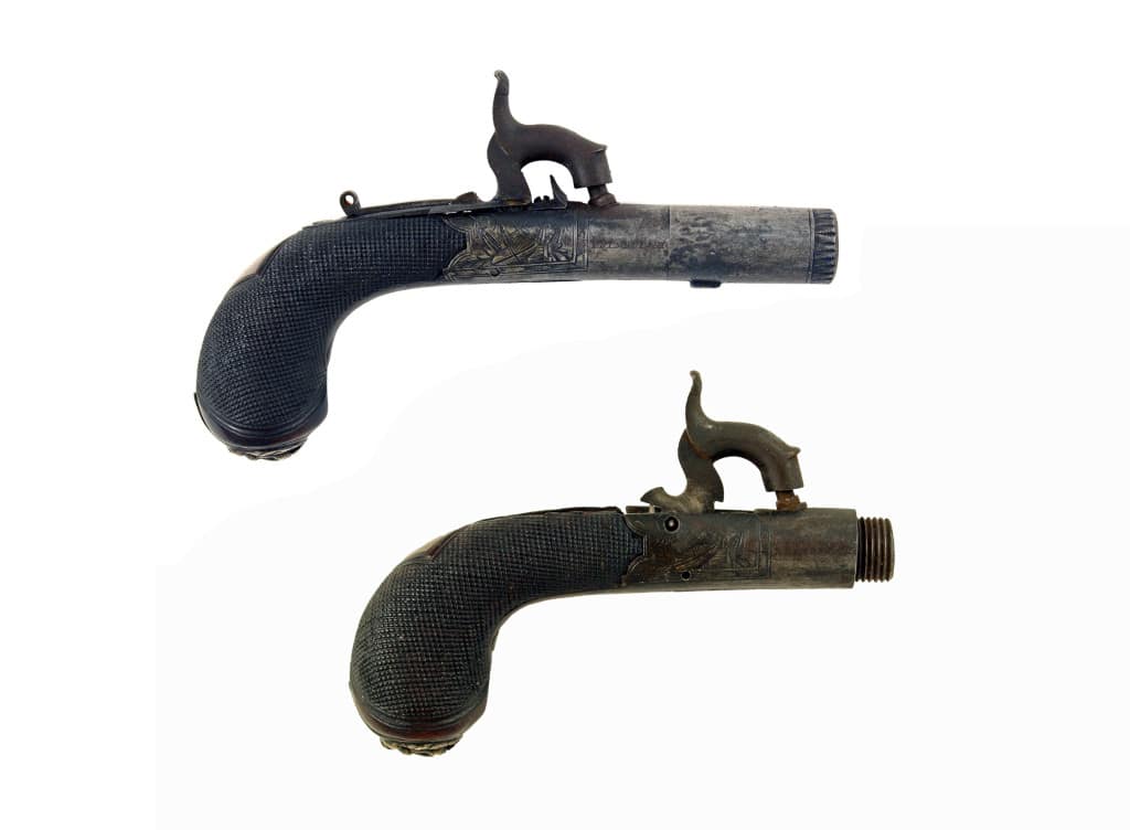 A Pair of Percussion Pistols for Restoration