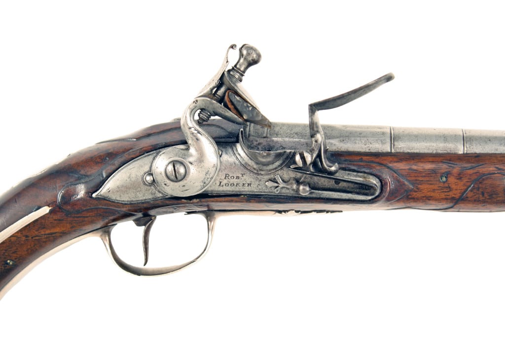 A Silver Mounted Flintlock Holster Pistol by Robert Looker of London, Circa 1720. - Image 2