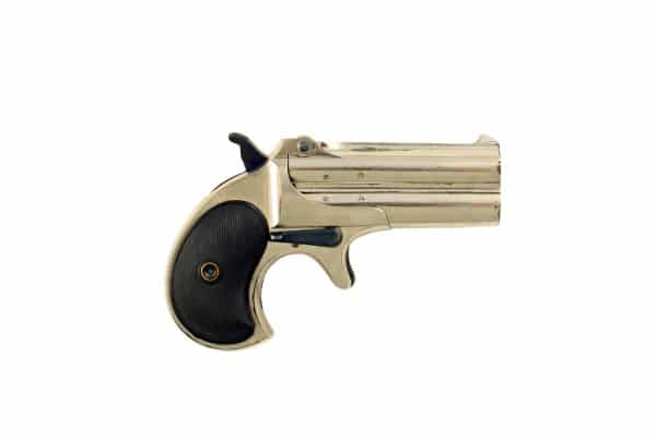 A Nickel Plated Remington Over & Under Derringer. - Image 2