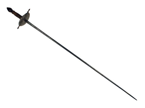 A Dish Hilted Rapier, 17th Century.