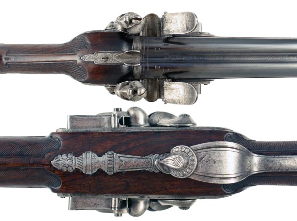 A Rare Double Barrel Gun by Boutet - Image 4