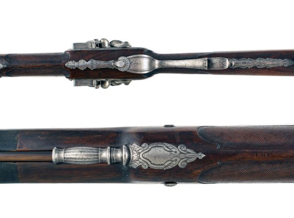 A Rare Double Barrel Gun by Boutet - Image 6