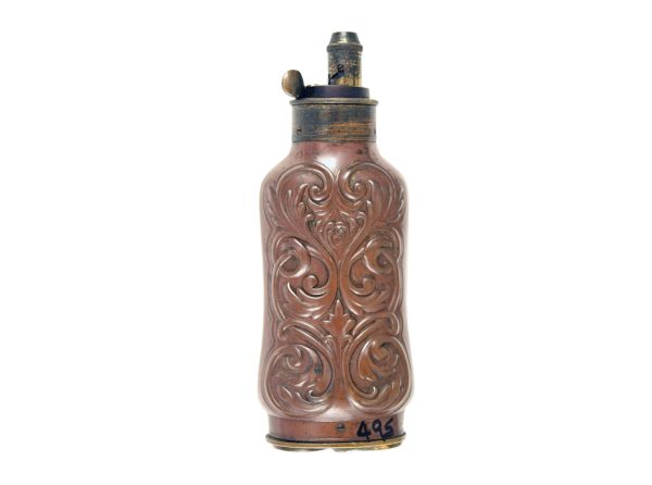 A Superb Foliate Pistol Flask.