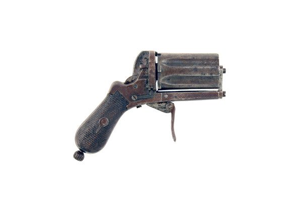 A Six Shot Rim Fire Pepperbox Revolver.