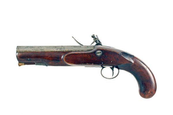 A Flintlock Overcoat Pistol by Hollis - Image 2