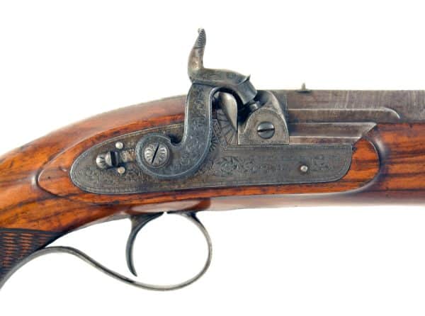 A Superb 10 Bore Percussion Officers Pistol by Tatham, London. - Image 2