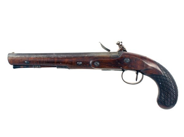 A Flintlock Duelling Pistol by Wogdon of London. - Image 3