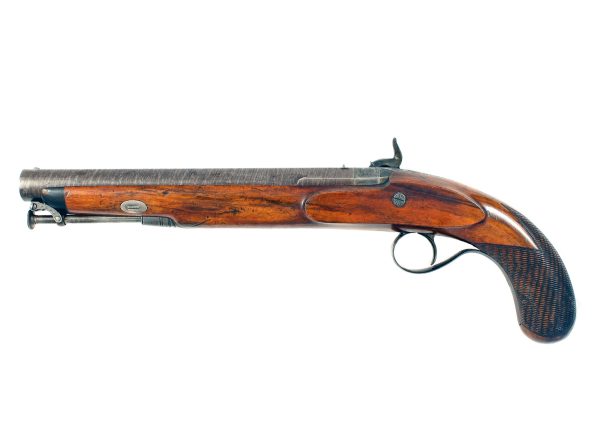 A Superb 10 Bore Percussion Officers Pistol by Tatham, London. - Image 3