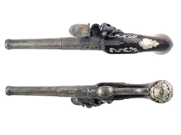 A 16 Bore Flintlock Queen Anne Pistol by James Freeman, London Circa 1725. - Image 3