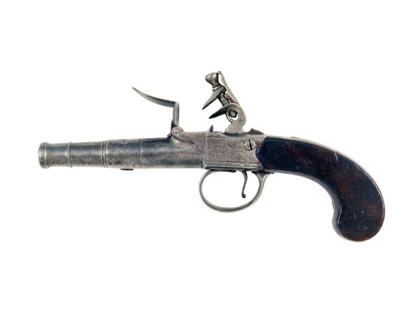 A Flintlock Pocket Pistol by Daykin