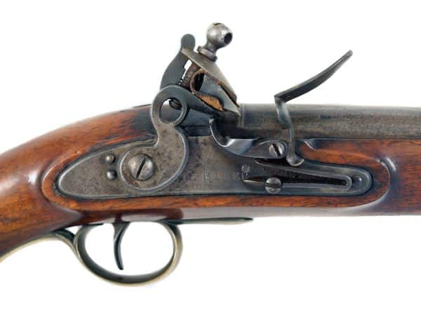 A Flintlock Officers Pistol by E. Baker of London. - Image 4