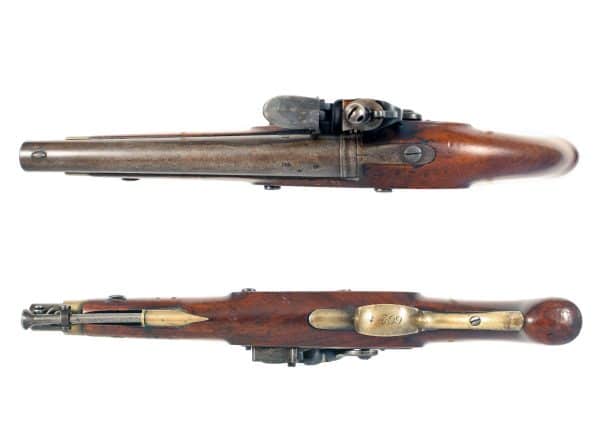 A Flintlock Officers Pistol by E. Baker of London. - Image 2