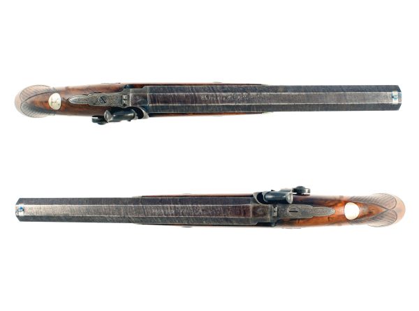 A Scarce and Unusual Pair of Coopers Patent Officers Pistols. - Image 2