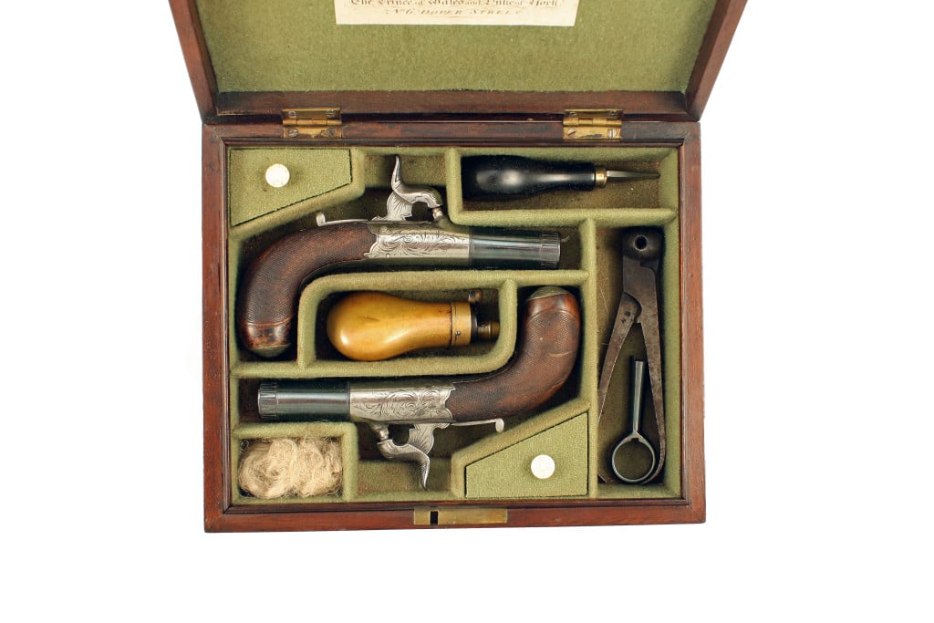 A Rare Cased Pair of Manton & Son Percussion Pocket Pistols. - Image 5