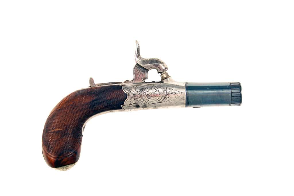 A Rare Cased Pair of Manton & Son Percussion Pocket Pistols. - Image 6