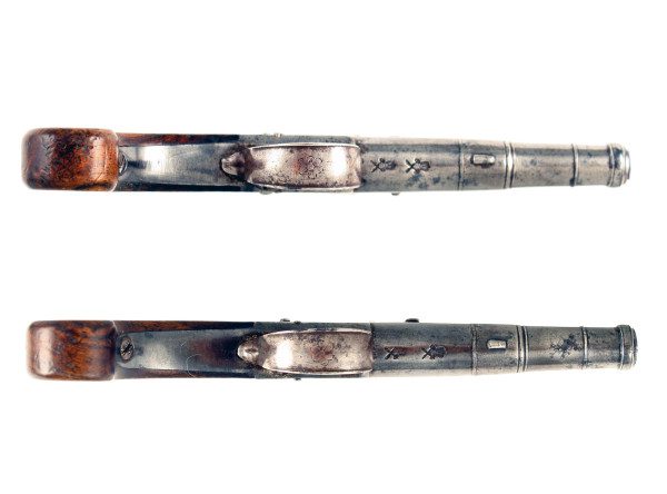 A Pair of Silver Inlaid Pistols - Image 2