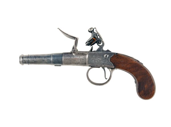 An Early Flintlock Pocket Pistol by Barbar. - Image 3