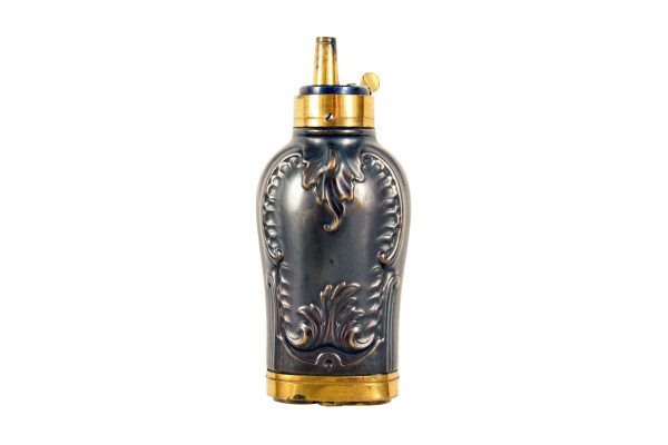 A Fantastic Bottle Shaped Three Way Flask.