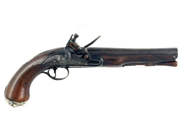 A 20-Bore Flintlock Pistol by I. Harman, Circa 1720.